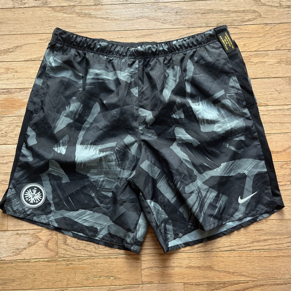Nike Cascade Brushstroke Shorts Mens XXL Gray Camo 9" Inseam Flex Woven Training